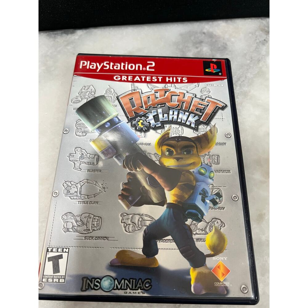 Ratchet & Clank PS2 PlayStation 2 Greatest Hits Complete CIB With Poster